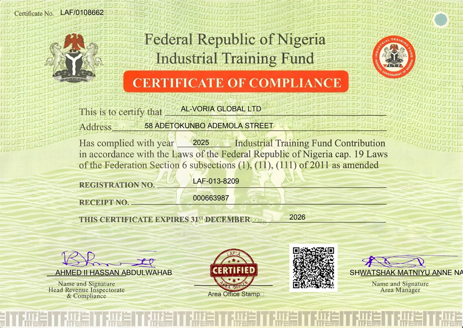 ITF Compliance